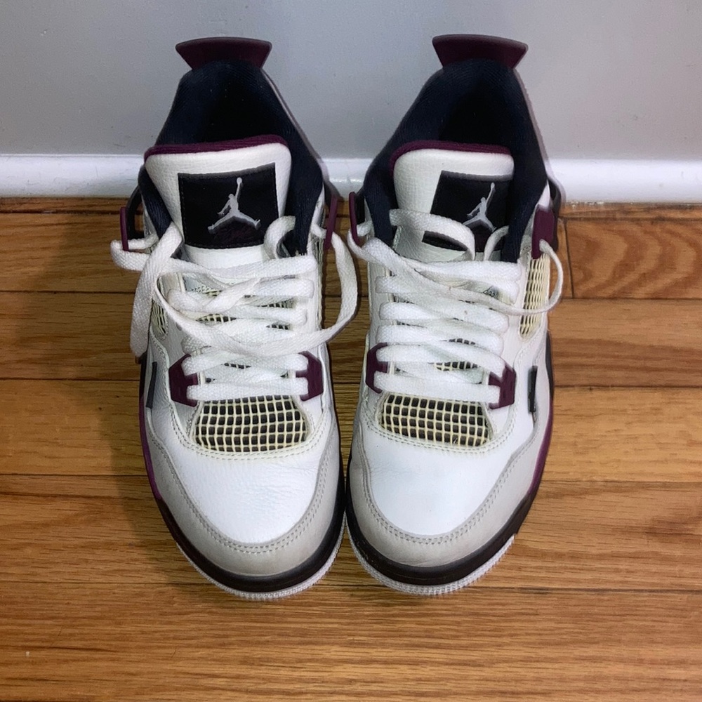 Air Jordan Retro 4 Paris GS White Burgundy